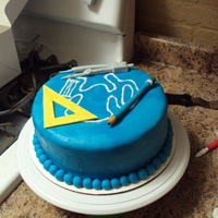 Pool Designer This was a cake for a pool designer who was celebrating his 5th year at his company. It was made to resemble a blue print of a pool design...