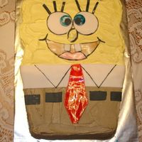 Sponge Bob Square Pants I made this cake for a little girls birthday. I didn't not use a form pan, but I did carve it my self. I used buttercream icing and...