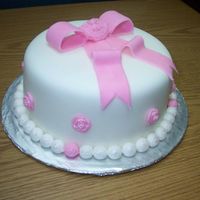 Fondant Bow All the roses were made with a mold.