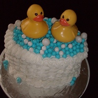 Rubber Duckies Swimming Chocolate rubber duckies swimming in a basket of bubbles