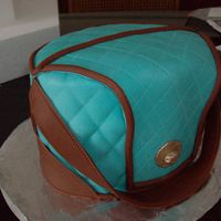 My 1St Purse Cake I finally got up the nerve to try a purse cake. I had some problems with the handle but everything else came out ok.;