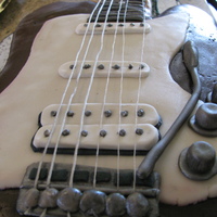 Aaron's Guitar Made for my nephew Aaron's graduation cake.