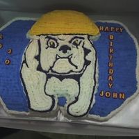 Bulldog Cake This cake was made for my supervisor's husband. It was his birthday and he is a union buff!