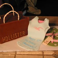Hollister Shopping Bag Cake Thank you DianeLM for the inspiration! This was for a very special 12 year old girls b-day. The bag is made using the "Most Excellent...