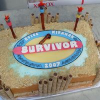 Suvivor Cake My husband's work did a "Survivor" themed team building event and this was the cake that I did. One layer of the cake was...