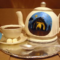 Nativity Teapot This was made for a Ladies Christmas Tea at my church. The theme was "Nativi-Tea." I found a pic of a nativity silhouette that I...