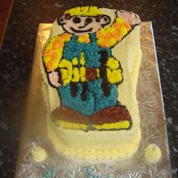 Bob The Builder This is a bob the builder cake i made for a friend's sons 2nd birthday party