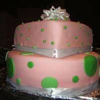 Jenscake.jpg My roomate Jenn's birthday cake. Inside was Alternating chocolate and vanilla layers with peanut butter filling in between.