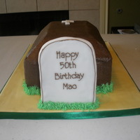 50Th Birthday Coffin Cake 