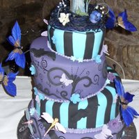 Halloween Wedding My attempt at the pink cake box corpse bride cake. Only my second attempt at topsy turvy and it was a nightmare but I think it turned out...