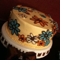 32 Flowers For A 32Nd Birthday WASC with BC. Used Whimsical Bakehouse chocolate method (for the first time) for the flowers. The birthday girl loved it, I was pleased too...