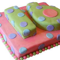 16Th Birthday Cake is made with MM fondant.