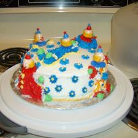 Clowns made it for my husbands birthday. the clowns are cute.