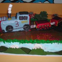 Train Cake Inspired by thomas train engine character