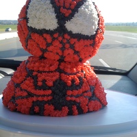 Spider Man Head - Ball panBody - Wonder panbuttercream frosting Tip16