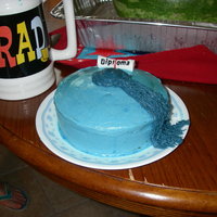 Graduation Cap Vanilla Cake, Buttercream