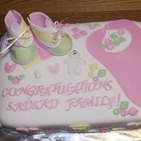 Baby Shower Cake I made for a friend.