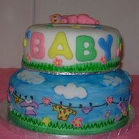 Baby Shower Girl cake for baby shower of my sister