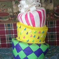 Tops Turvy This is my first attempt at a topy turvy cake. I made this for my sisters 13th birthday. Middle cake is done in buttercream and the other...