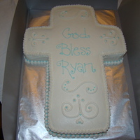 Christening Cake milk chocolate cake with bc