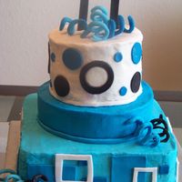 Geometric Birthday Cake 