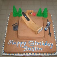 Skate Park This is a cake I made for alittle boy who loves skateboarding. All buttercream icing with fondant accents