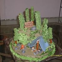 Camp Morris Camping Cake No formal training, I'm learning as I go. Thank You All for sharing great tips