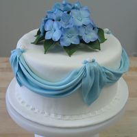 Hydrangea Handmade hydrangea blossoms.