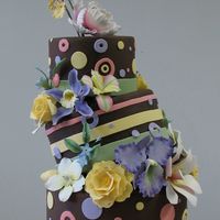 Chocolate Topsy Turvy Decadent chocolate cake with raspberry jam filling.....YUM!