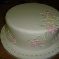 Australian Stringwork This is the cake from my australian stringwork class at Klara Johnsons. We did ribbon insertion (gumpaste not real ribbon) bridge and...