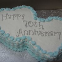 70Th Anniversary 70th anniversary cake.