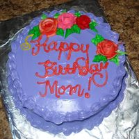 Happy Birthday Cake This is a last minute quick birthday cake someone needed. It is a choc cake with vanilla icing that was store bought and my gosh there is...