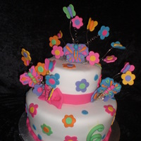 Butterfly Cake Butterfly cake to match party decorations