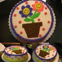 Flower Pot All BC. I couldnt' decide what to make so I ended up with a simple flower pattern I got from the Wilton webpage. This was made in my...