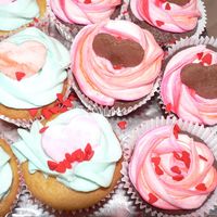 Valentine's Day Cupcakes I made a lot of these. Lots of fun.