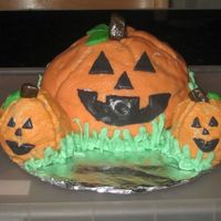 3D Pumpkin Cakes With Rbc I didn't have a ball cake pan so I used the tops of the Wilson cupcake molds. I don't think I made the RBC correctly because it...