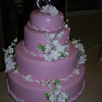 Rose Wedding Cake 