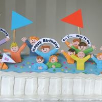 Fathers 80Th Birthday Cake very busy weekend so the buttercream skills were a bit hurried. made two WASC cakes one with buttercream filling the other with raspberry...