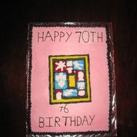 Quilt My friend's Mother loves to quilt. She really likes bright colors.