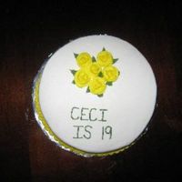 Yellow Roses All butter cream frosting.