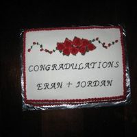 Bridal Shower The wedding is near Christmas and they are having red roses.