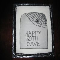 Head Stone All butter cream frosting.