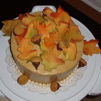 Fall Leaves First attempt working with gumpaste. Emeril's Buttermilk Spice Cake with Brown Sugar SMBC