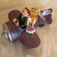 Bride & Groom In A Plane I had lots of fun making my first plane (NOT!) I think the second time I make this will be a lot easier.