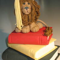 Graduation Topper Lion was mascot for graduate