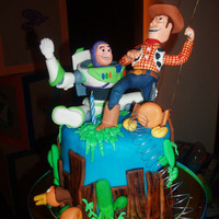 Toy Story Themed Cake For a little boy's first birthday