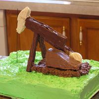 Pump Jack Cake My husband is in the oil business and wanted a pump jack for his 40th b'day. This cake was quite a task but turned out great and noone...