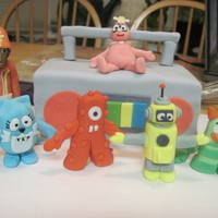 Yo Gabba Gabba I made this cake for my son's first birthday party. The theme was Yo Gabba Gabba and the cake was pound cake filled with blackberry...