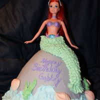 Little Mermaid Cake I looked at a lot of pictures on here for help, thanks to all of the CCer's. The sea shells are fondant the rest is buttercream.