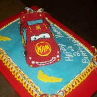 Lightening Mcqueen This is the 2nd part to the smash cake